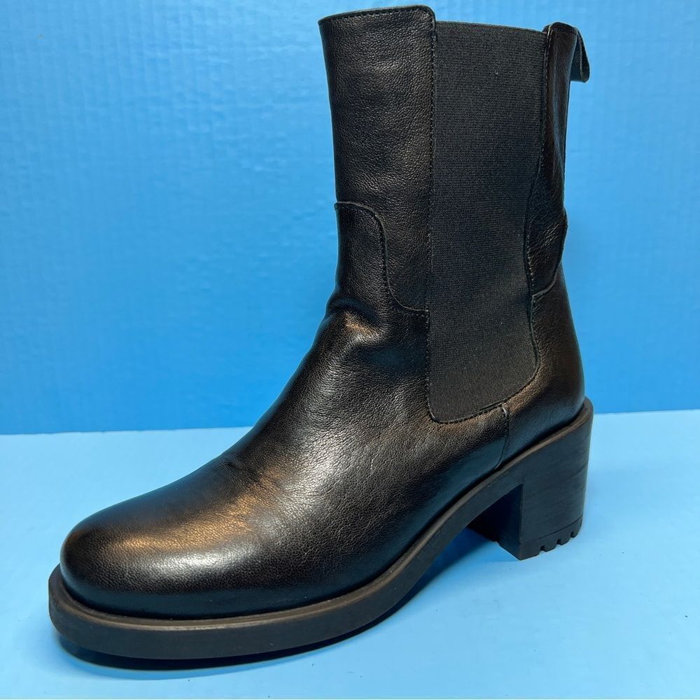 Emanuele‎ Crasto Womens Black Leather Chelsea Boots EU39/US8.5-9